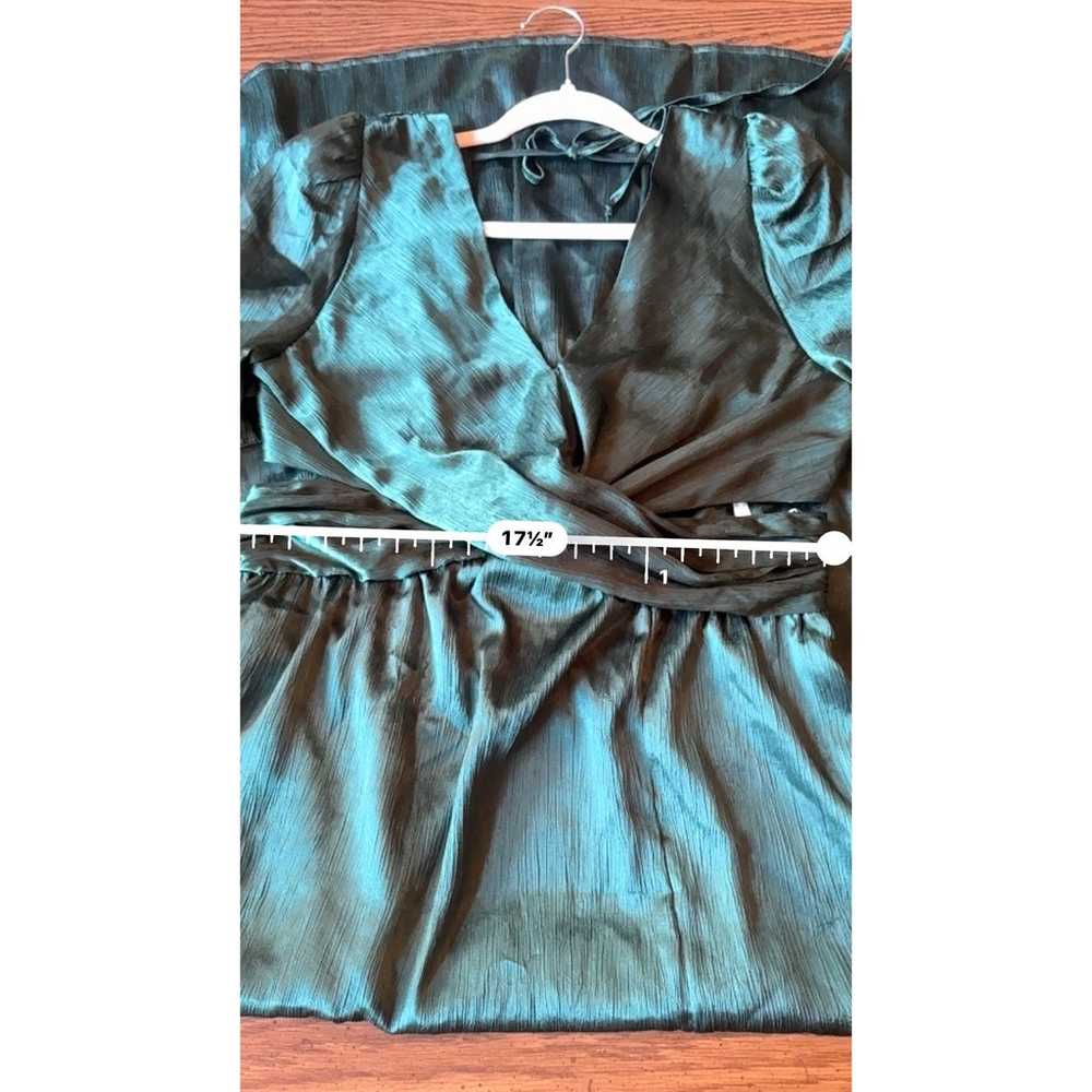RAHI Leila Luster Long Sleeve Midi Dress - Deep J… - image 4