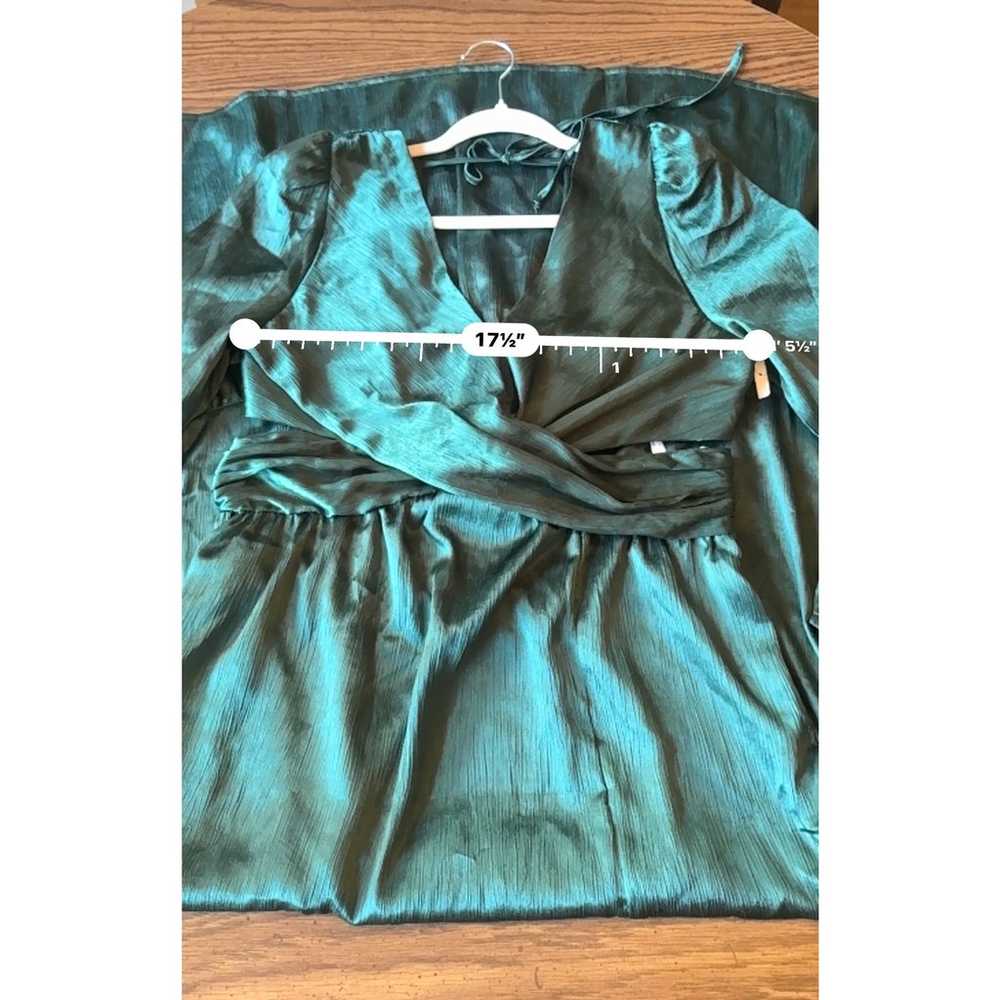 RAHI Leila Luster Long Sleeve Midi Dress - Deep J… - image 5