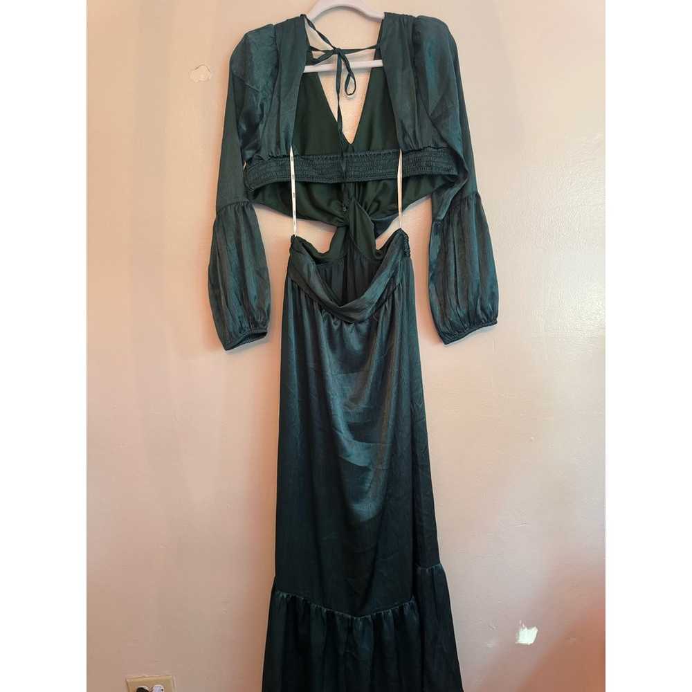RAHI Leila Luster Long Sleeve Midi Dress - Deep J… - image 9
