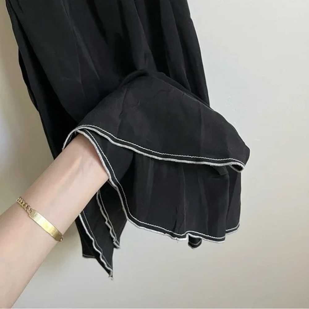 Diane von Furstenberg Black Adelyn Silk Wrap Romp… - image 8