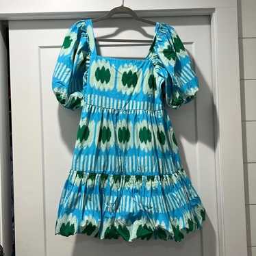 Oliphant Blue & Green Dress Size Medium