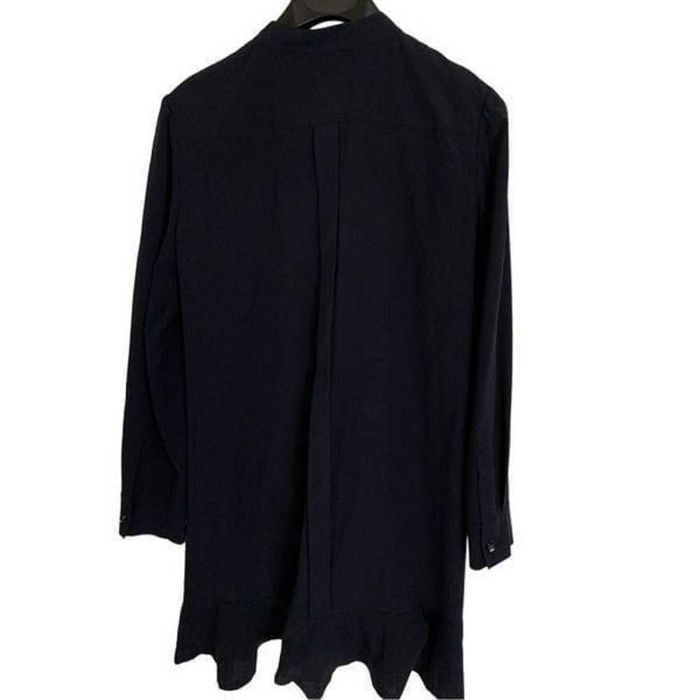 TORY BURCH Jane Shirt Dress Drop Waist Crepe de C… - image 3