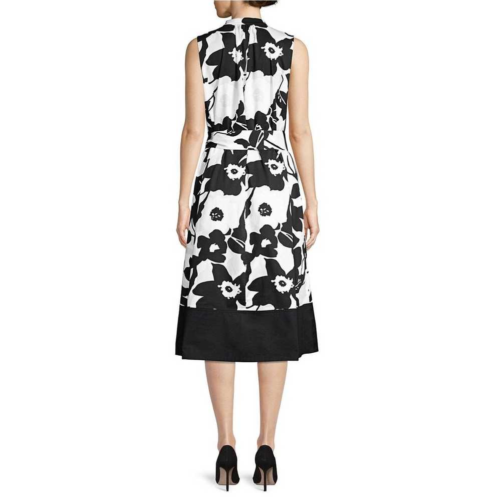 Natori Garden Mandarin Dress - Floral - Black Mul… - image 10
