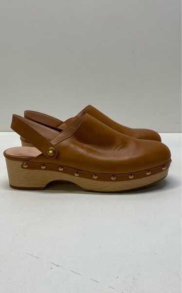 J Crew Leather Convertible Clog Brown 9