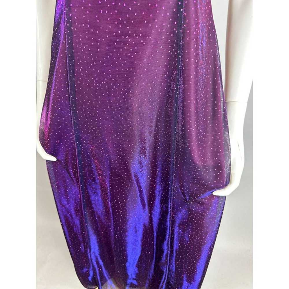 Vtg y2k Pink Purple Iridescent Glitter Galaxy Cor… - image 2