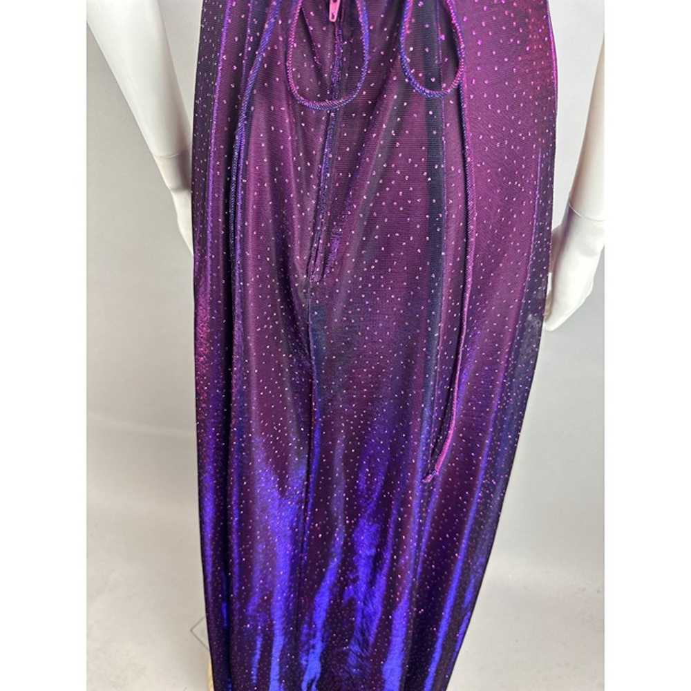 Vtg y2k Pink Purple Iridescent Glitter Galaxy Cor… - image 6