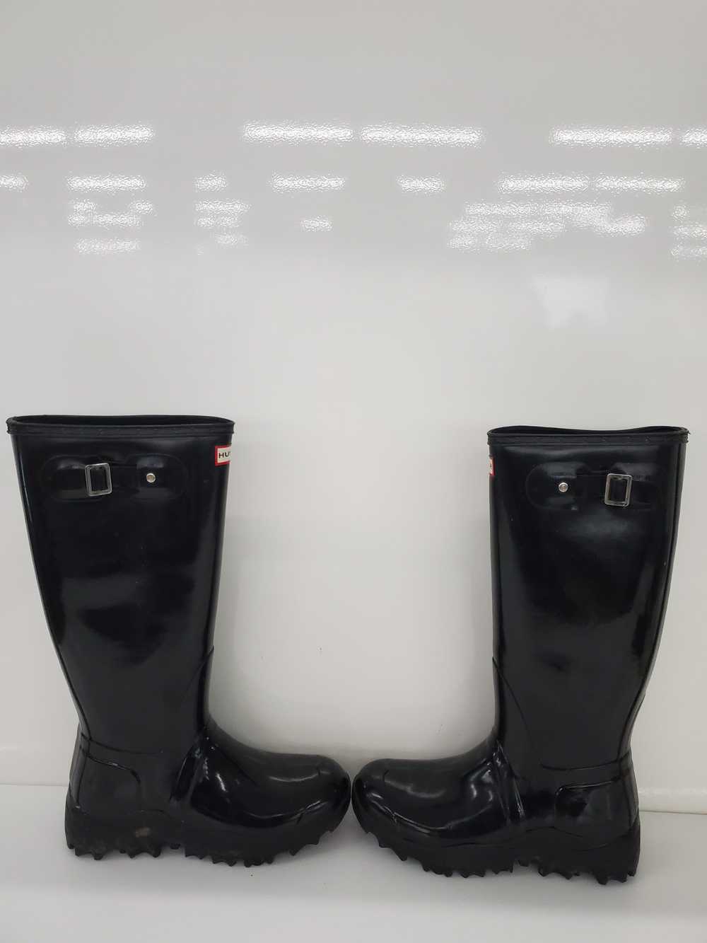 Hunter Tall Black Gloss Waterproof Rain Boots men… - image 3