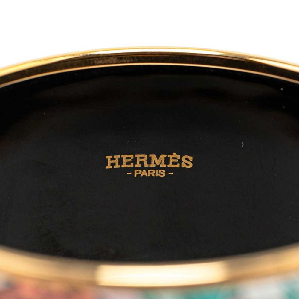 Hermes Hermes enamel TGM leopard cloisonné bangle… - image 4