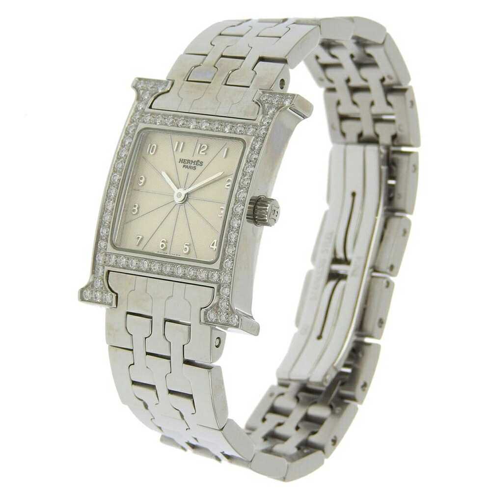 Hermes Hermes H Watch Wristwatch Diamond Bezel HH… - image 2