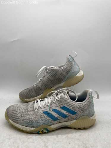 Adidas Mens Light Gray Blue Sneakers Size 11