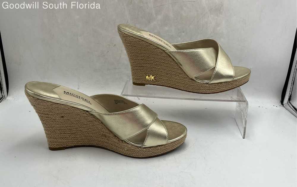 Michael Kors Womens Golden Color Shoes Size 9 - image 2