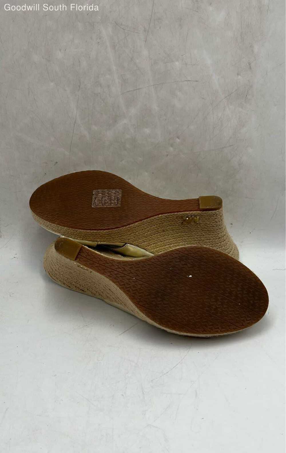 Michael Kors Womens Golden Color Shoes Size 9 - image 5