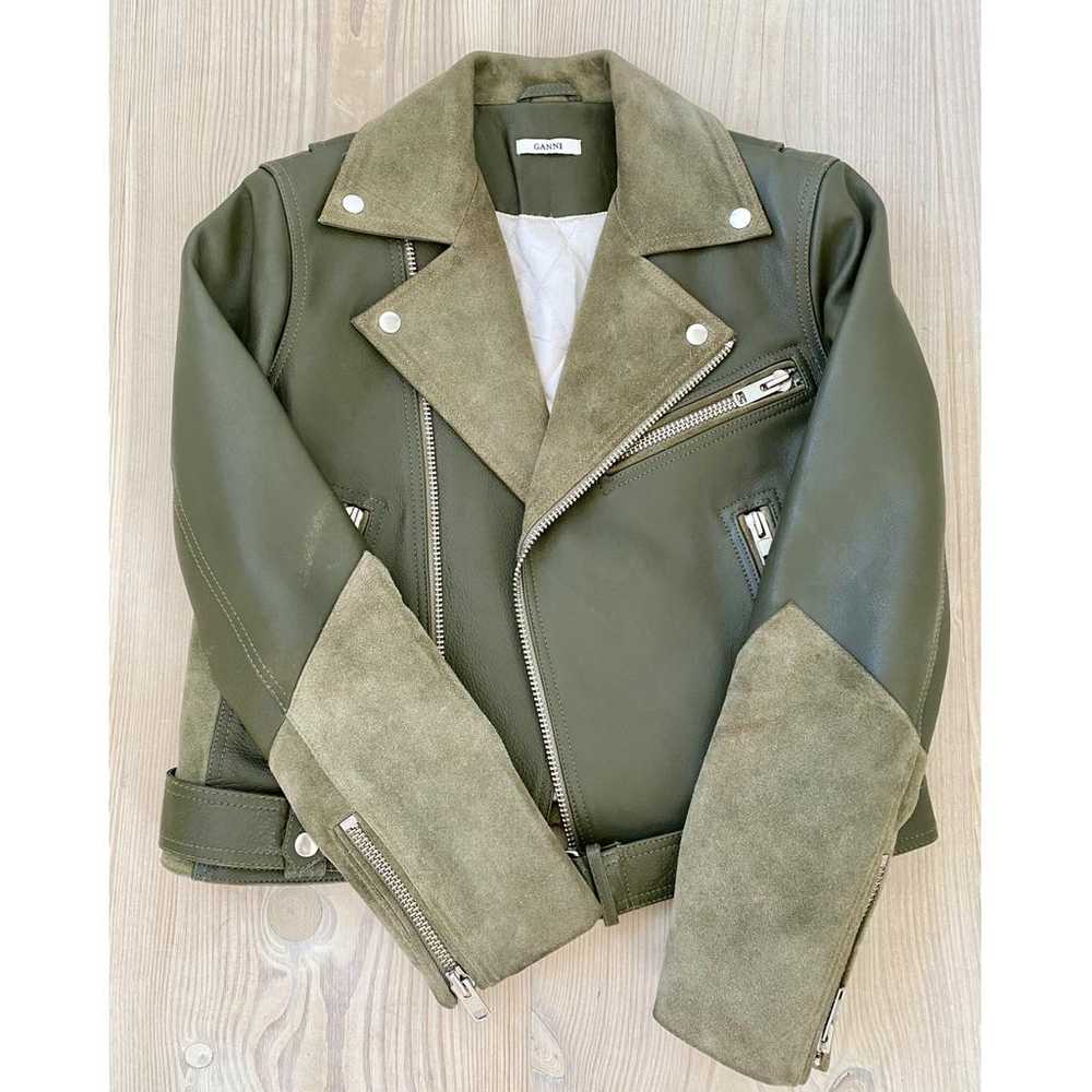 Ganni Leather biker jacket - image 2