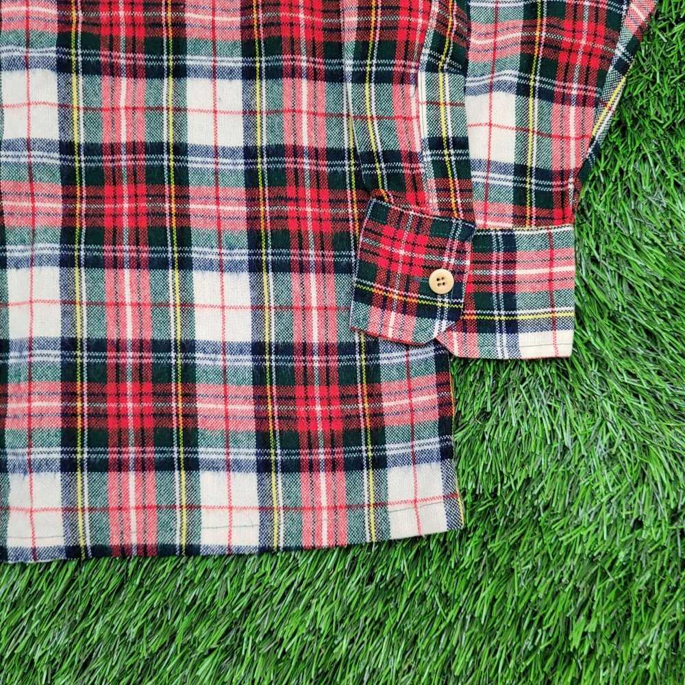 Forte Vintage 90s Flannel Shirt XL 25x26 Red West… - image 3