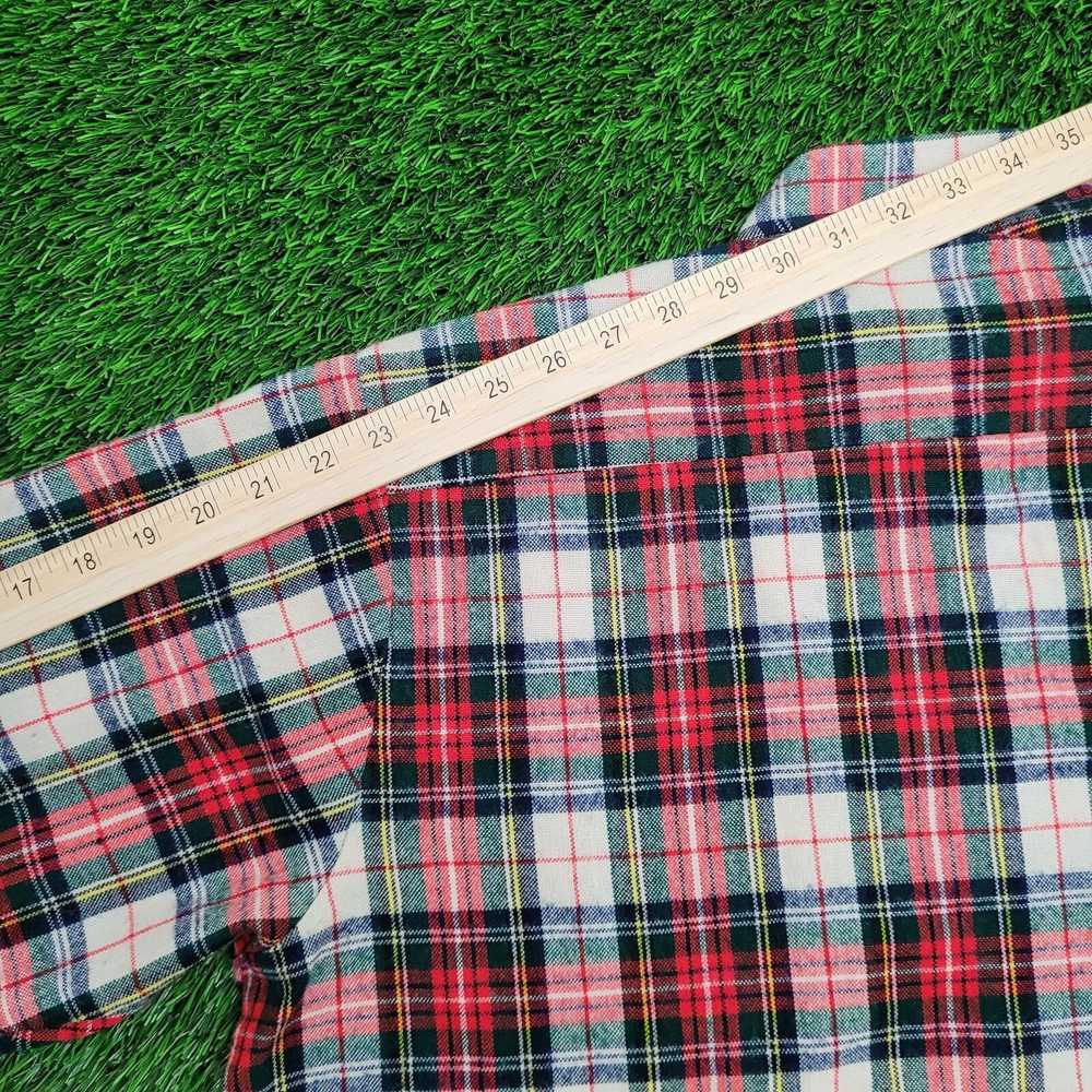 Forte Vintage 90s Flannel Shirt XL 25x26 Red West… - image 4