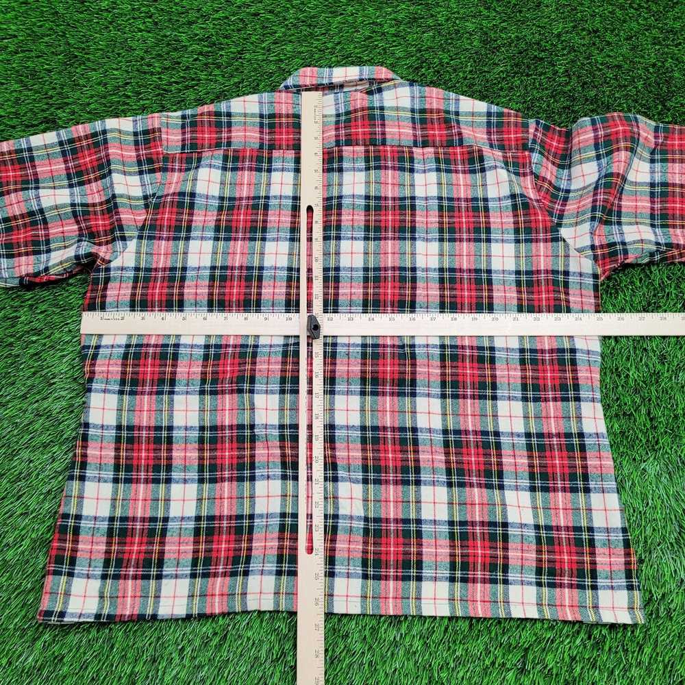 Forte Vintage 90s Flannel Shirt XL 25x26 Red West… - image 5