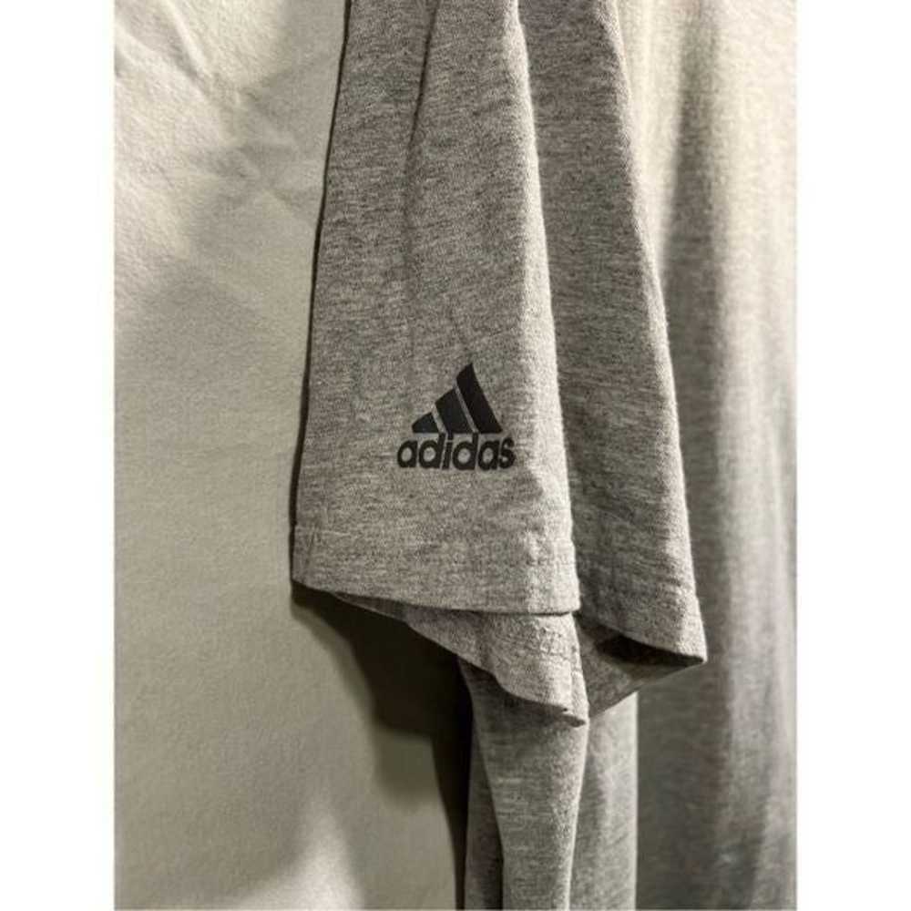 Adidas The Go-To Tee” Gray in Color Size XL - image 3