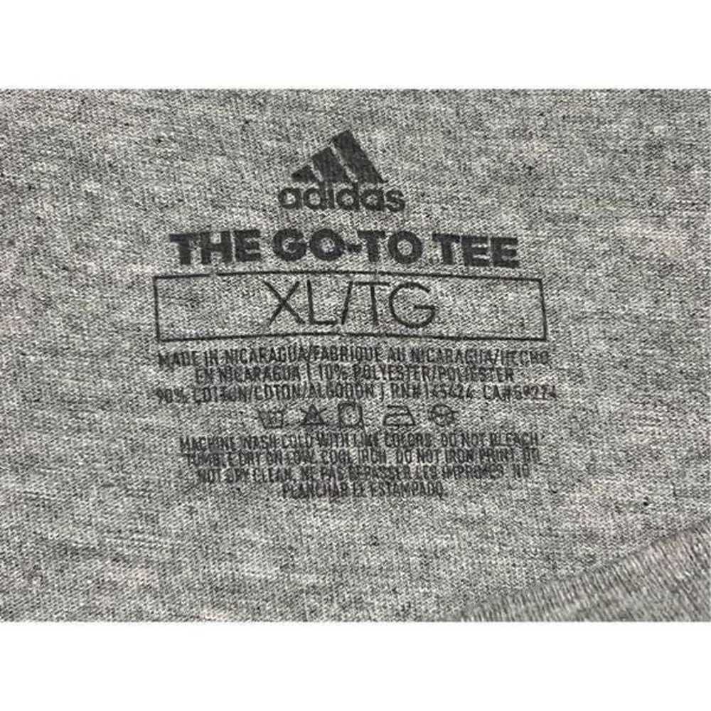 Adidas The Go-To Tee” Gray in Color Size XL - image 4