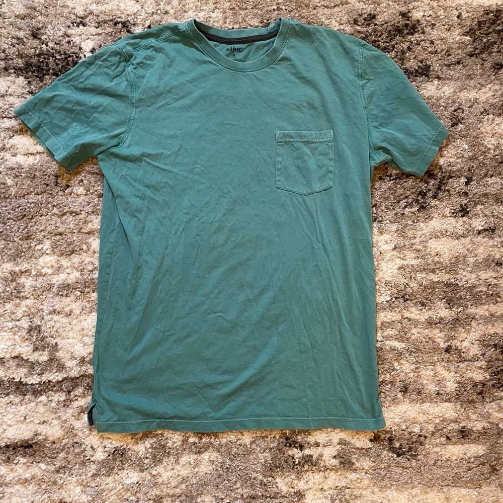 Kuhl T-Shirt Medium Teal Short Sleeve Wildfibre S… - image 1
