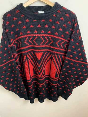 Coloured Cable Knit Sweater × Vintage Vintage Red 