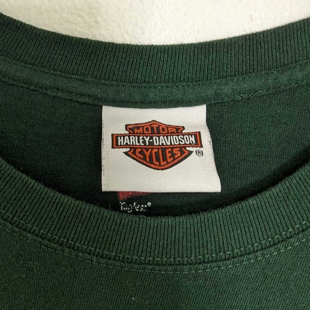 Harley Davidson Men's Short Sleeve T-shirt Green … - image 4
