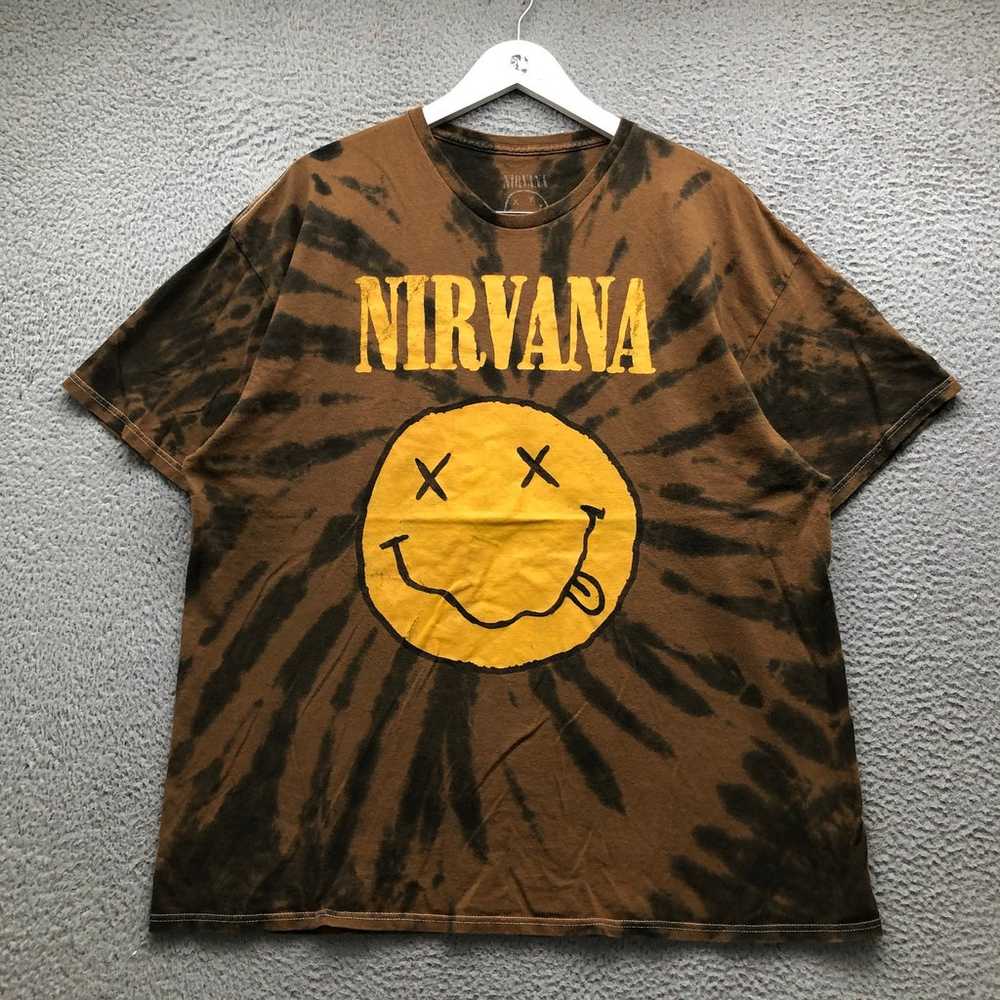 Nirvana T-Shirt Men's XL Short Sleeve Music Smile… - image 1