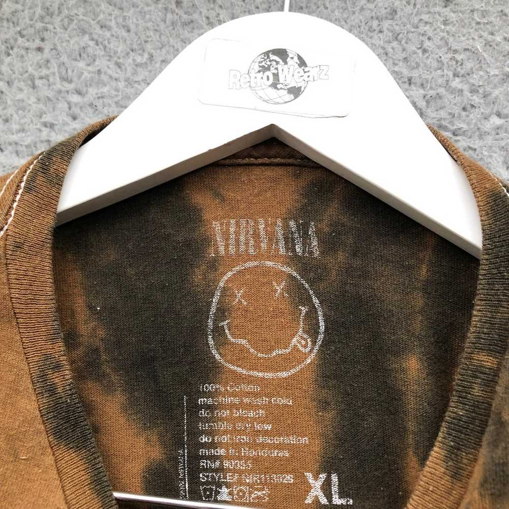 Nirvana T-Shirt Men's XL Short Sleeve Music Smile… - image 3