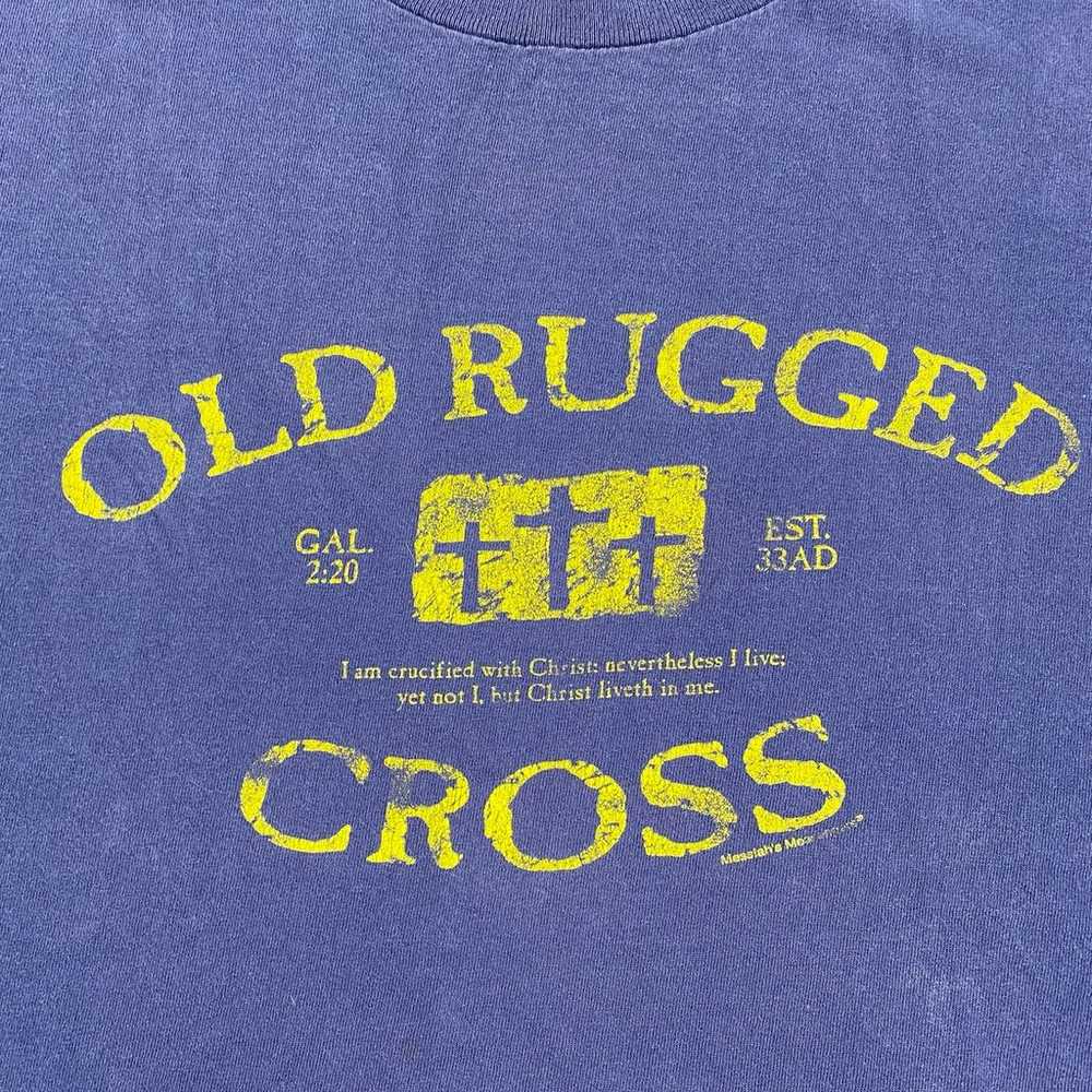Vintage Christian Shirt Size XL Blue Short Sleeve… - image 4