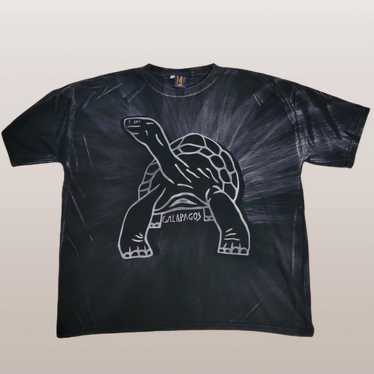 Vintage Mens XL Galapagos Turtle Tee Shirt Black … - image 1