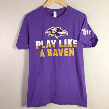 NFL Baltimore Ravens Miller Light T Shirt Purple M