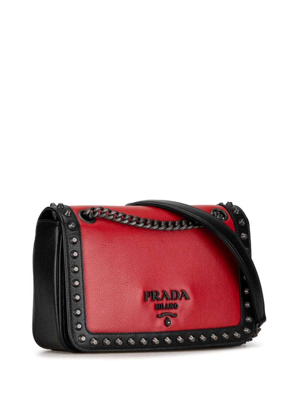 Prada Pre-Owned 2013-2023 Studded Glace Calf cros… - image 3