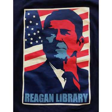 Ronald Reagan Presidential Library T-Shirt, Blue,… - image 1
