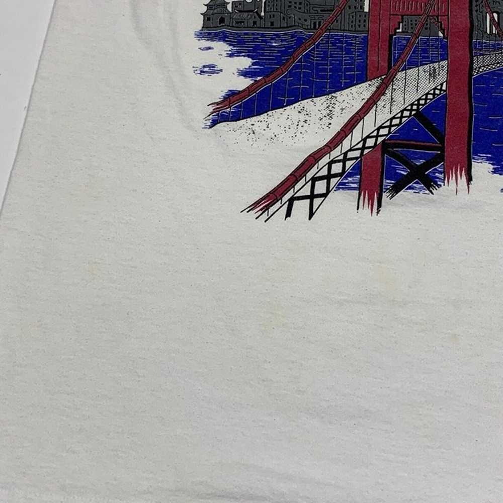 Vintage 80s San Francisco Golden Gate Bridge T-Sh… - image 3