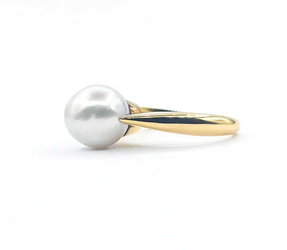 South Sea Pearl Solitaire In Yellow Gold - image 3