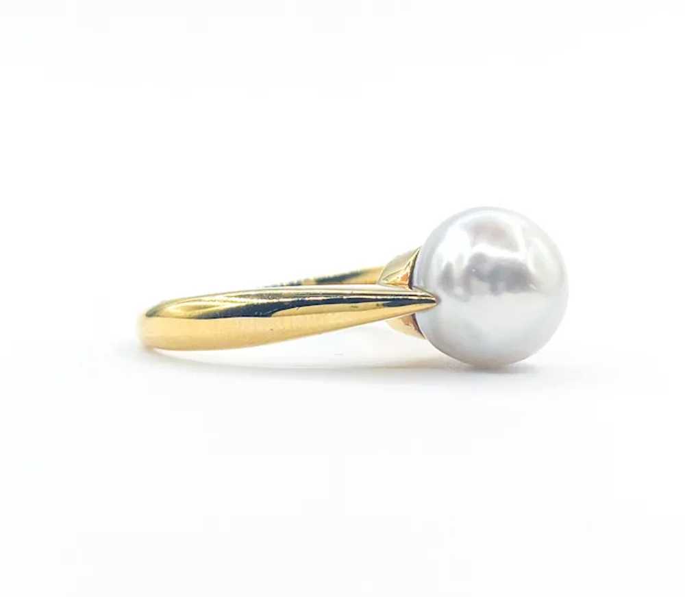 South Sea Pearl Solitaire In Yellow Gold - image 4