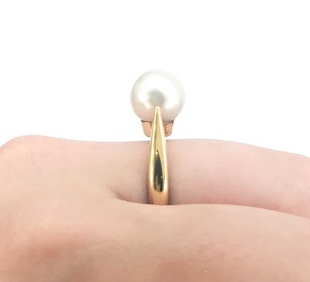 South Sea Pearl Solitaire In Yellow Gold - image 7