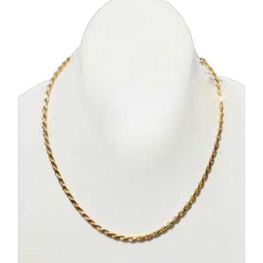 Italian Gold Plated Sterling Chain