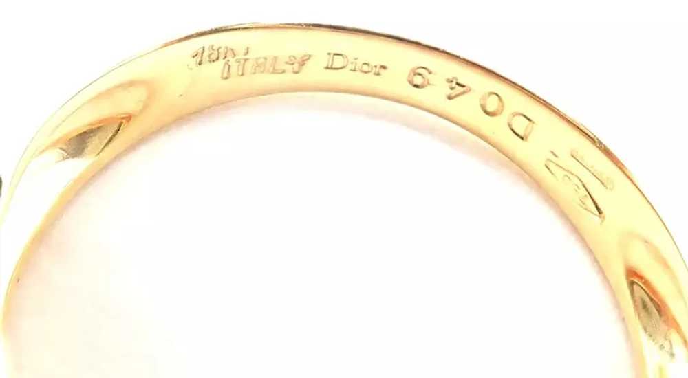 Rare! Authentic Christian Dior 18k Yellow Gold Di… - image 3