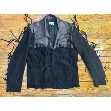 Other Sharis Place Western Leather Lined Jacket bl