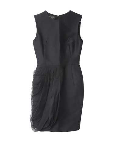 Pre Loved Giambattista Valli Black Wool Pleated Mi