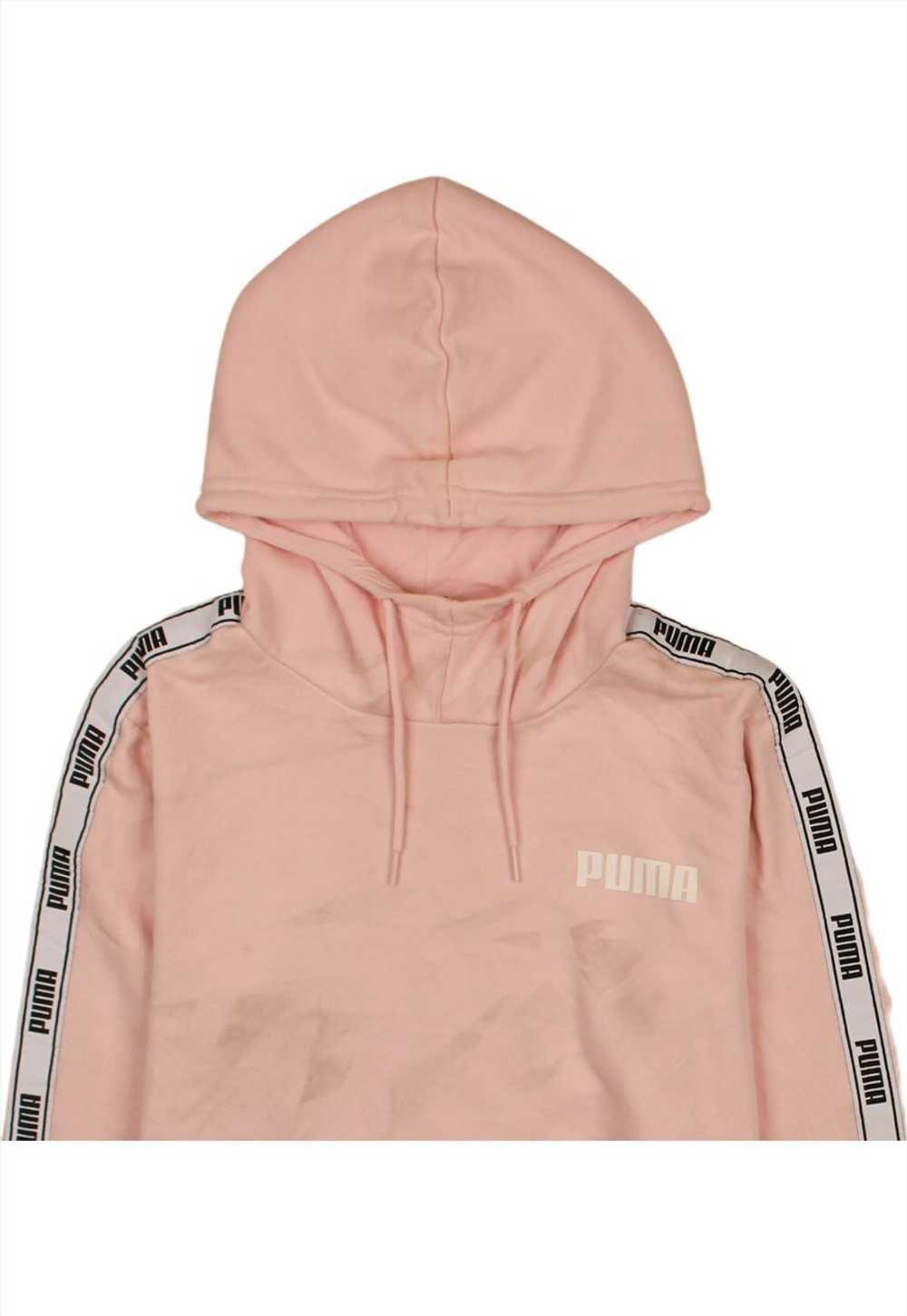 Vintage 90's Puma Hoodie Pullover Pink Medium - image 3