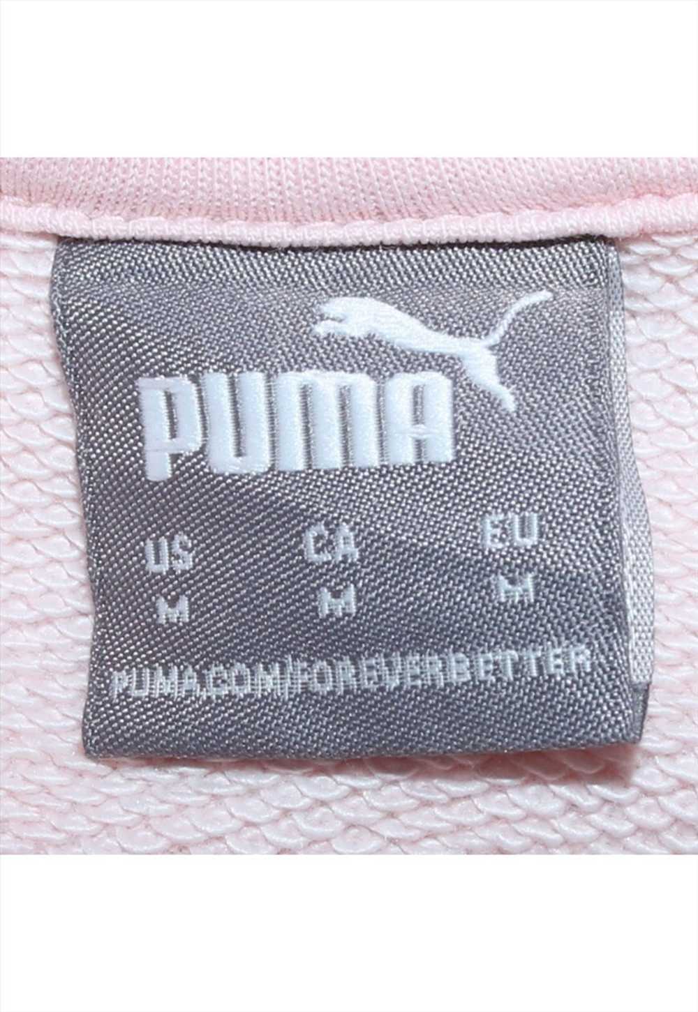 Vintage 90's Puma Hoodie Pullover Pink Medium - image 4