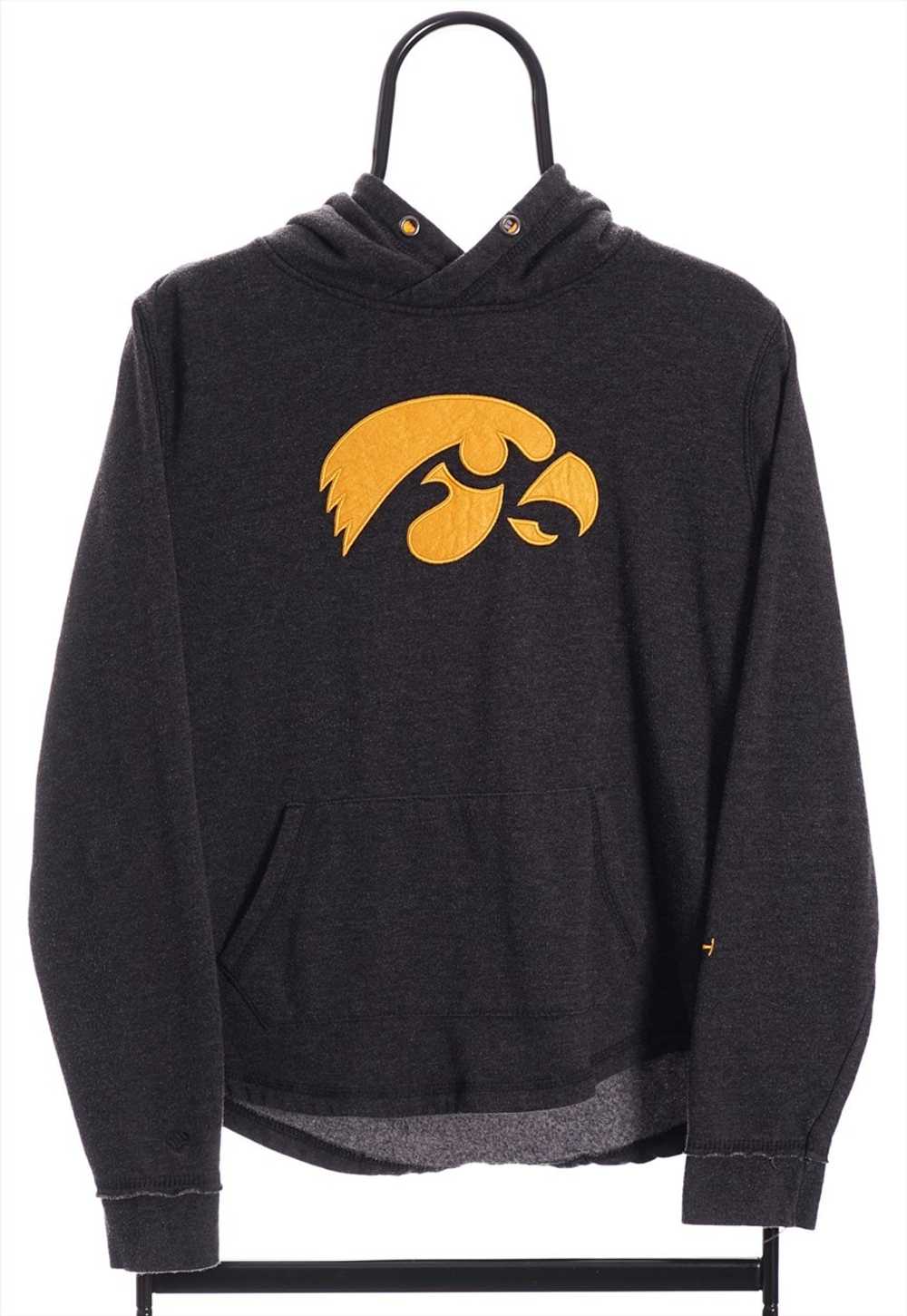 Vintage Iowa Hawkeyes Grey Logo Hoodie Womens - image 1