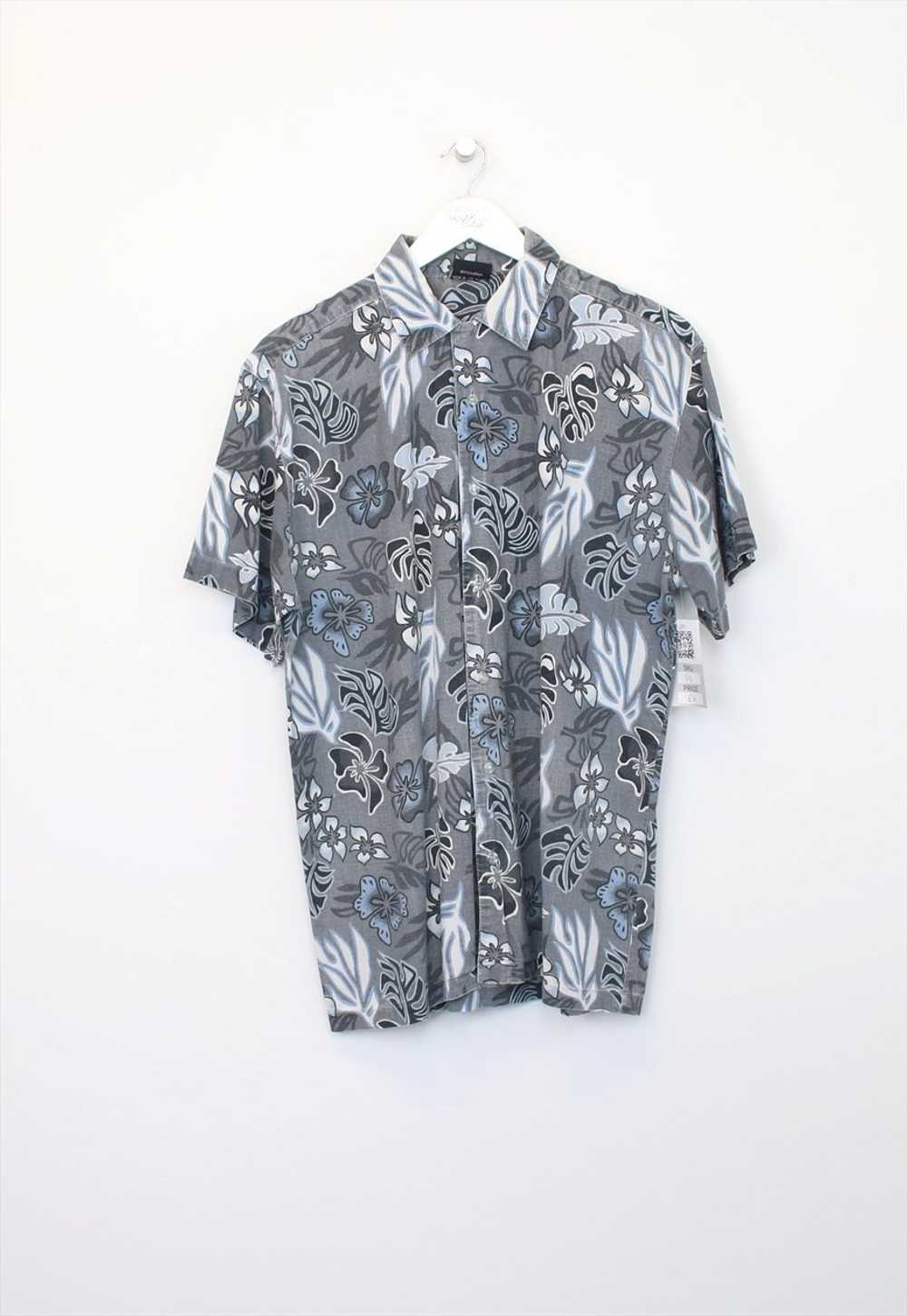 Vintage Marc Kostner Hawaiian shirt in grey. Best… - image 1