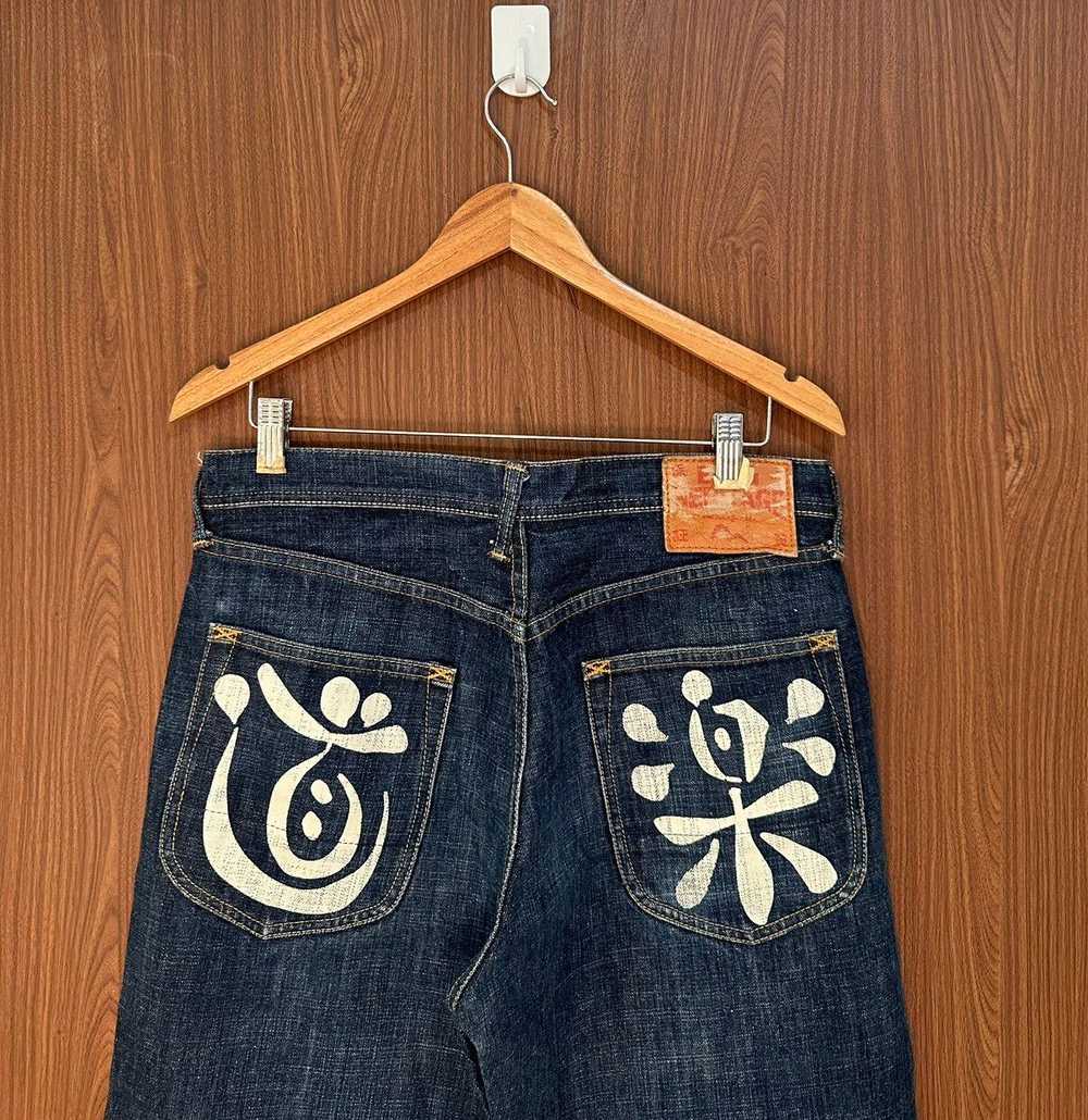 Evisu Evisu Heritage kanji Denim Selvedge Pants - image 4