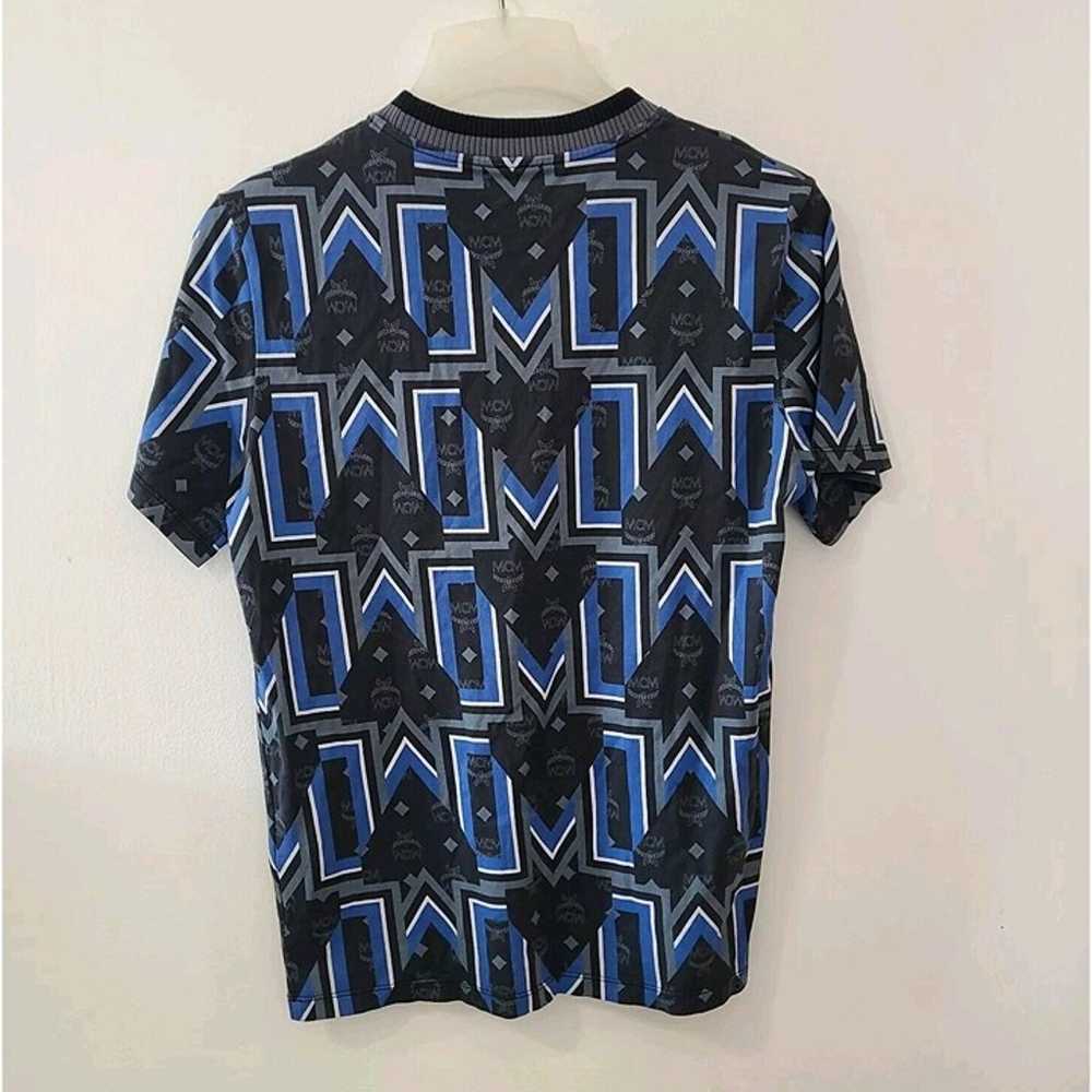 MCM Gunta M Visetos T Shirt Men's Black Blue Size… - image 2