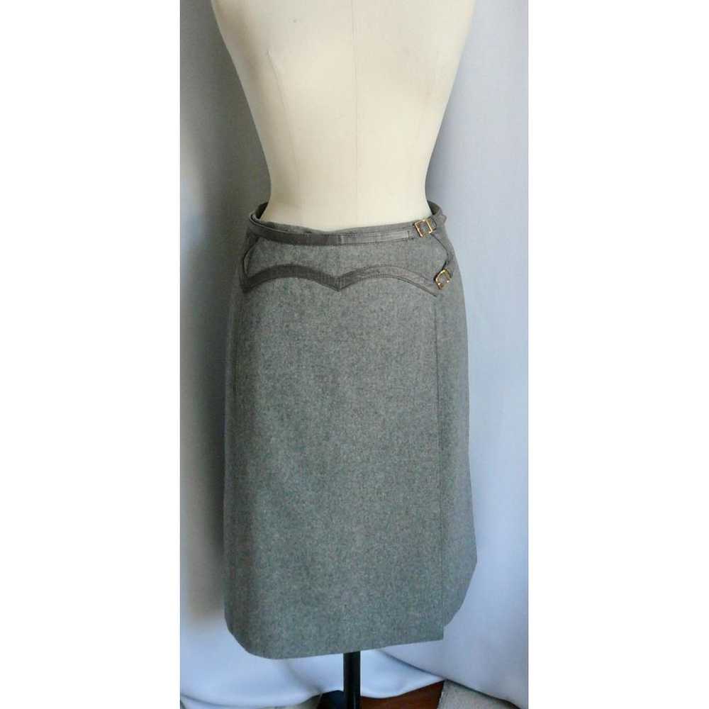 Hermès Wool mid-length skirt - image 2