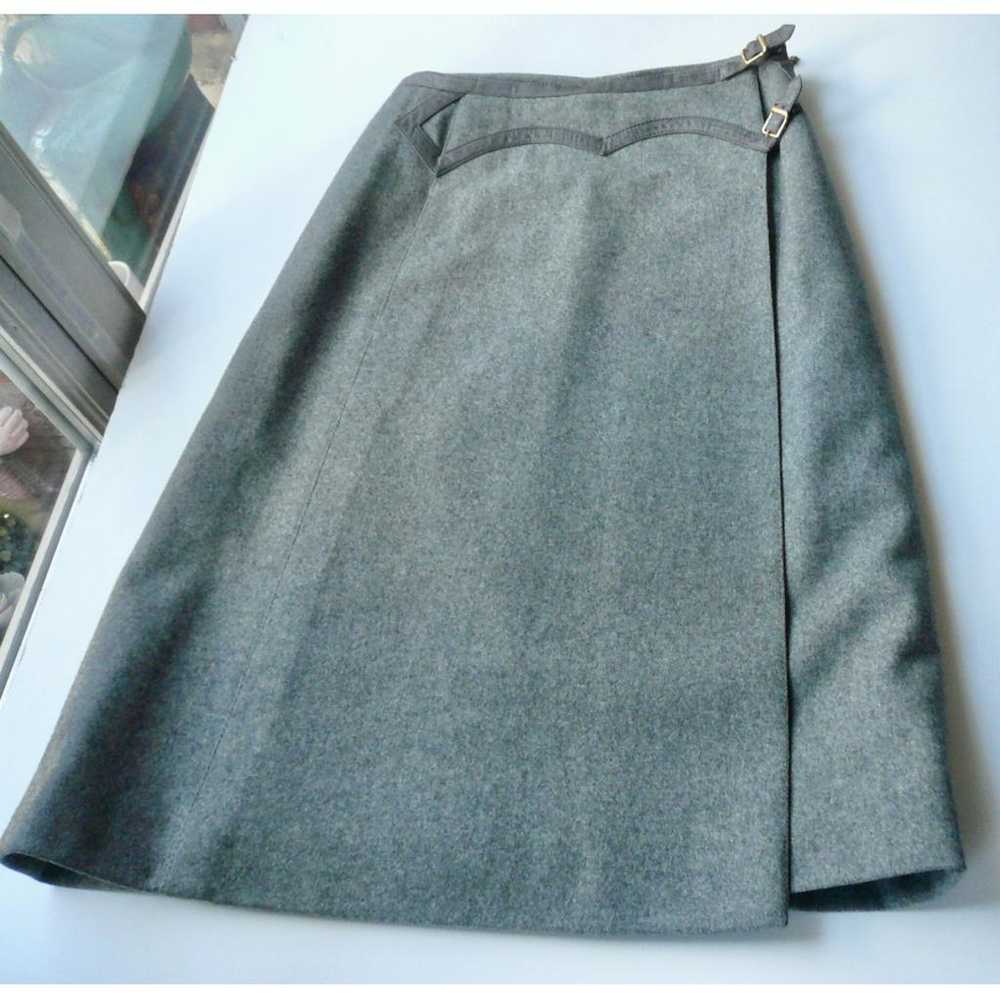 Hermès Wool mid-length skirt - image 3