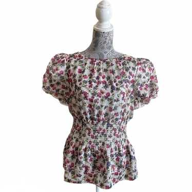 Ted Baker London Floral Print Jadii Blouse Size 3