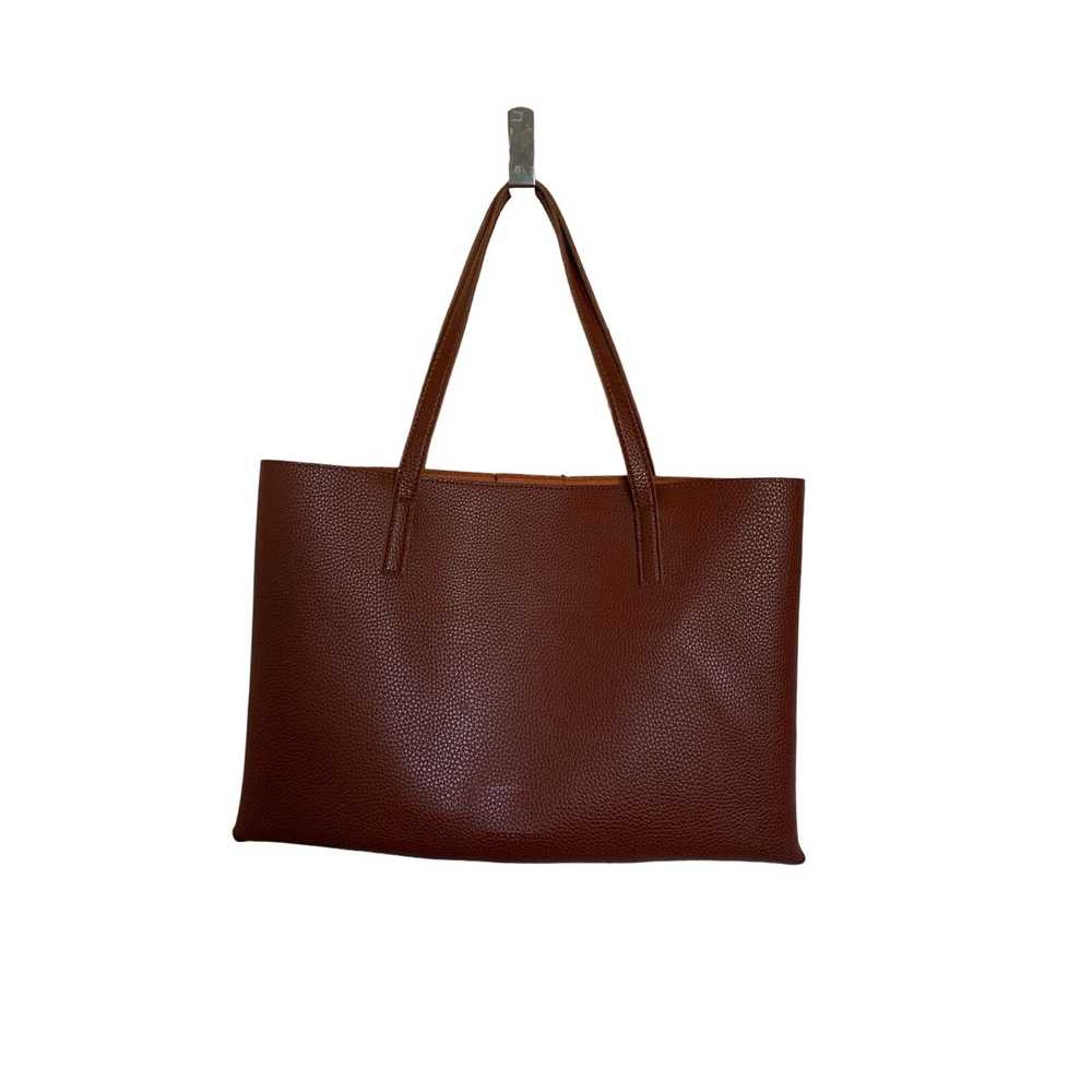 Vince Camuto Vince Camuto leather tote brown/black - image 3